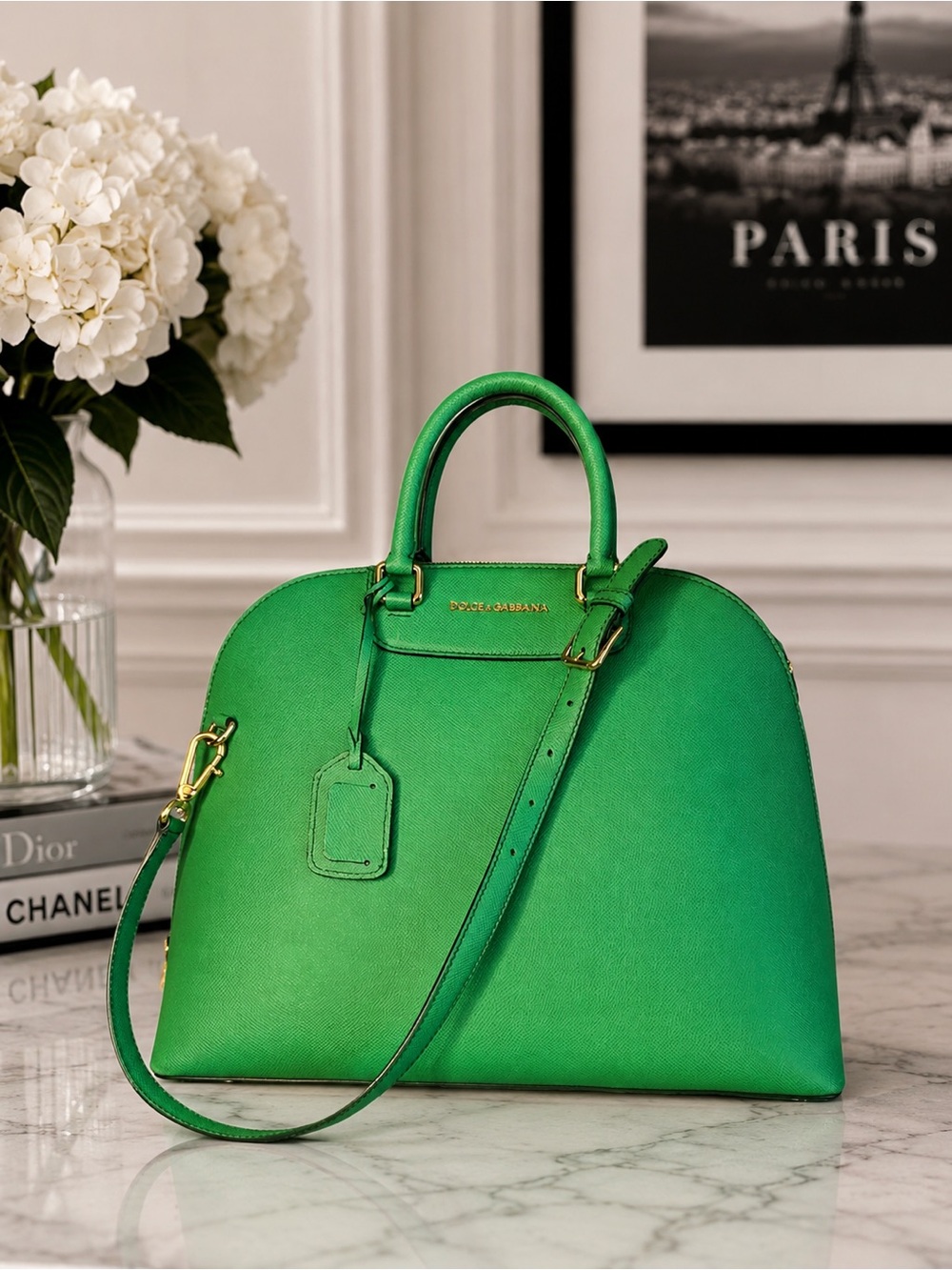 Dolce and Gabbana Megan dome satchel excellent used condition